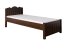 Letto singolo Turakos 92 in pino massiccio | Finitura noce | 90 x 200 cm | Robusto e resistente | Design moderno