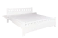 Letto king size "108", faggio massiccio, bianco, incl. rete a doghe, 180 x 200 cm