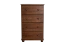 Cassettiera Junco 145 | Pino massiccio color noce | 100 x 60 x 42 cm | 4 cassetti | Stile moderno | Montaggio rapido