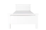 Letto singolo 100x200 cm in pino massiccio bianco | Design moderno | Rete a doghe inclusa