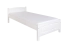 Letto bambini e ragazzi in legno massiccio di faggio 117 | Bianco moderno | Rete a doghe inclusa | 90 x 200 cm