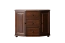 Cassettiera Junco 171 | 3 cassetti e 4 scomparti | Pino massiccio color noce | 78 x 100 x 47 cm | Facile montaggio