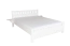 Letto matrimoniale in legno massiccio di faggio bianco 108, rete a doghe inclusa, superficie di riposo 160 x 200 cm, letto moderno per ospiti, alta qualità, buona lavorazione, montaggio rapido