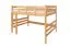 Letto a soppalco 140 x 200 cm "Easy Premium Line" K23/n, legno massiccio di faggio laccato naturale, divisibile