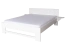 Letto matrimoniale robusto, letto moderno per ospiti, faggio massiccio 110, bianco, incl. rete a doghe, superficie di appoggio 160 x 200 cm