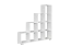 Scaffale Cuarto 09 bianco | 10 scomparti spaziosi | 148 x 145 x 29 cm | Design moderno