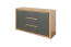 Cassettiera "Faleula" 03, rovere / grigio - 79 x 140 x 43 cm (h x l x p)